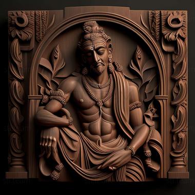 3D model Atharva Veda (STL)